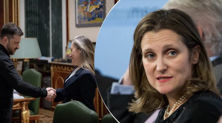 Фриланд уходит из парламента Канады и становится советником Зеленского